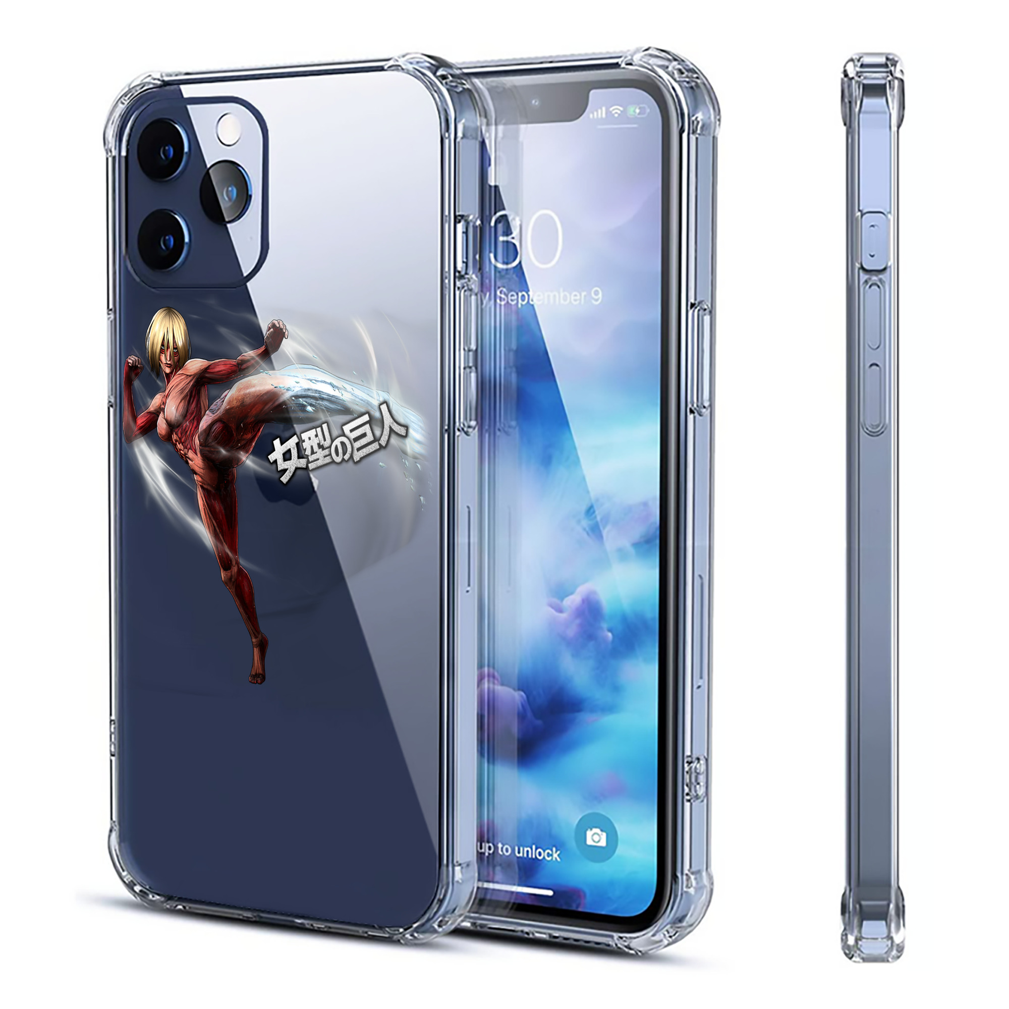 （画像用） 進撃の巨人 Attack on Titan 【iPhone 12シリーズ対応】透明スマホケース（クリアソフトケース）